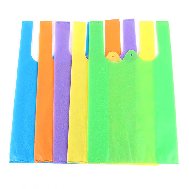 polypropylene nonwoven bag wholesale cheap non-woven shopping bag W-cut