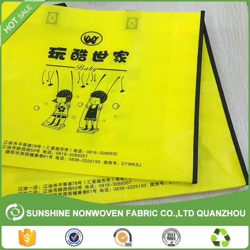 100% polypropylene raw materials non woven fabric for eco-friendly disposable bags