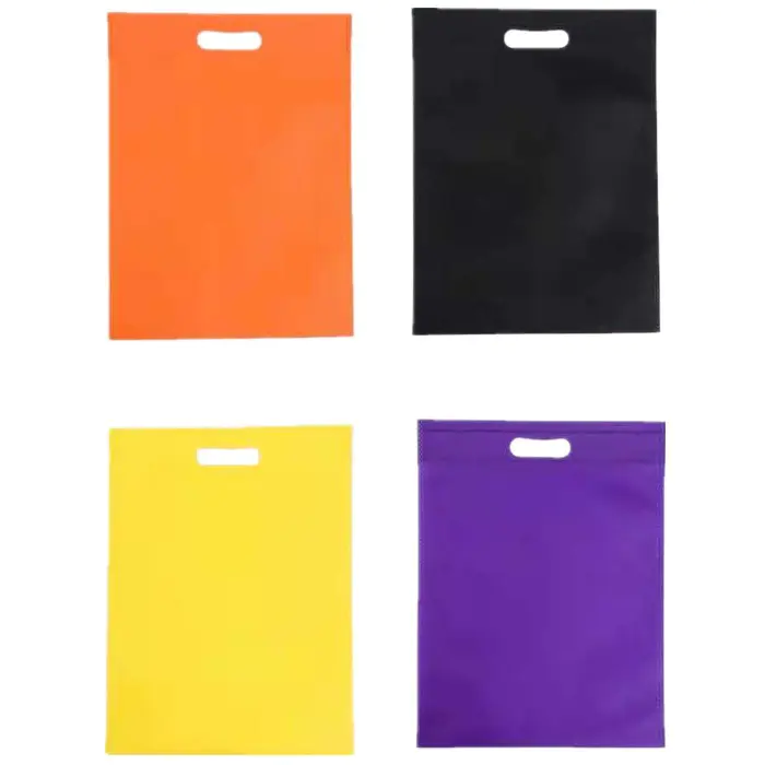 hot sale colorful D-cut shopping bag use 100%PP spunbond non woven fabric