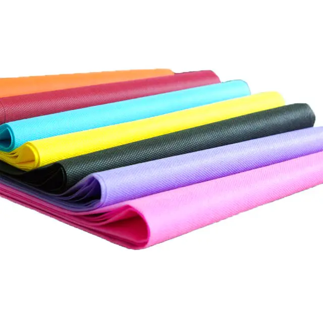 Factory Colorful shopping bag making material polypropylene spunbonded nonwoven fabric