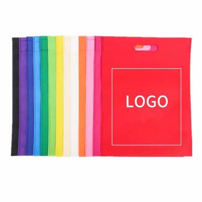 hot sale colorful D-cut shopping bag use 100%PP spunbond non woven fabric