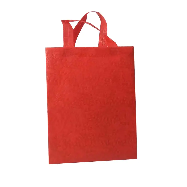 Eco-friendly reusable spunbond plain nonwoven fabric shopping bag