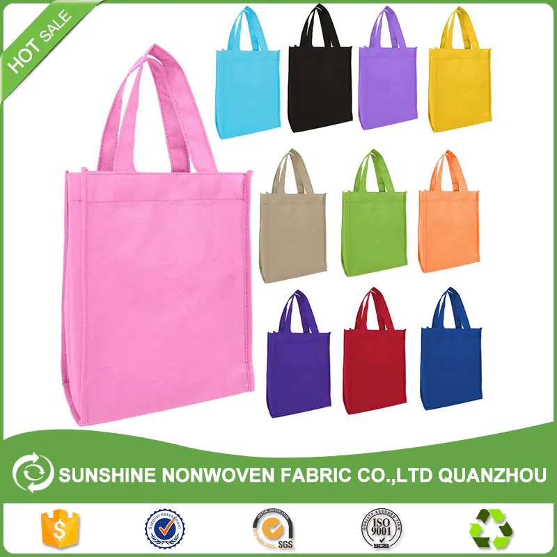Colour Nonwoven Fabric Eco Cloth Bags For Shopping Bag