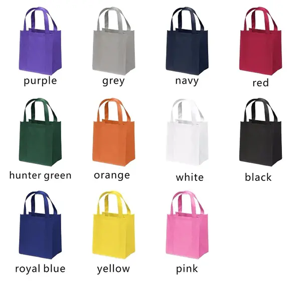 colour 100%pp eco-friendly shopping laminated non woven bag