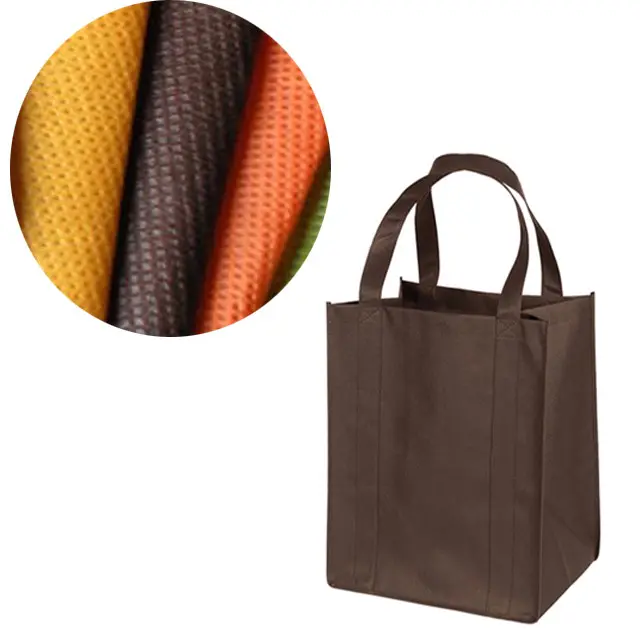 Nonwoven bag colorful printed or emboss PP Spunbond Non woven Fabric For Bags