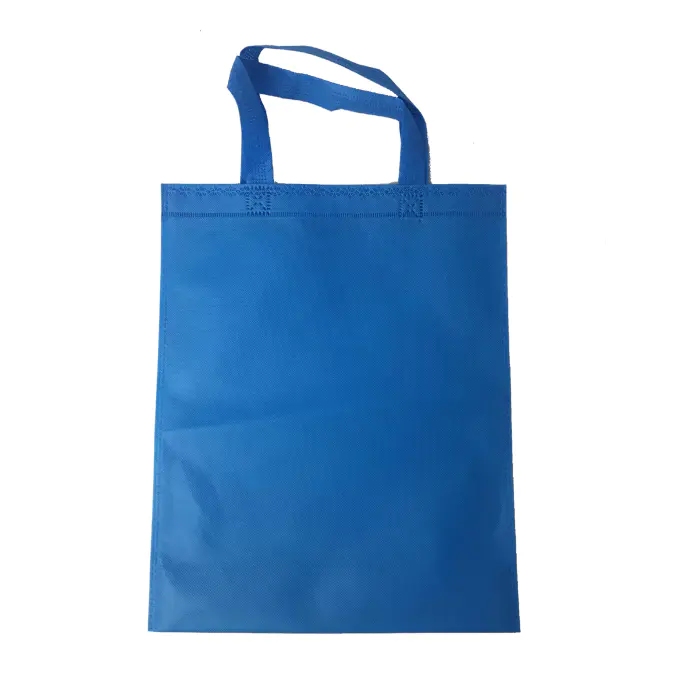 100%PP nonwoven fabric Flat shape loop handle reusable shopping bags