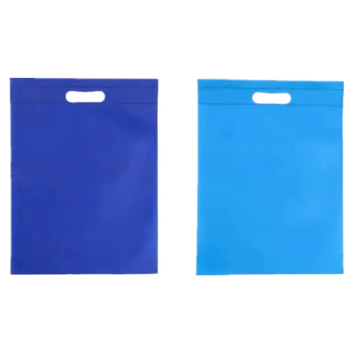 Custom folding eco friendly die cut/d cut nonwoven shopping bags