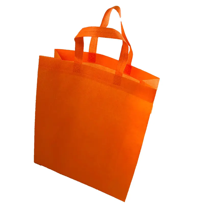 2019 Hot Selling Pure Color Shopping Bag Non woven Tote Bag With Your Logo For Company Supermarket
