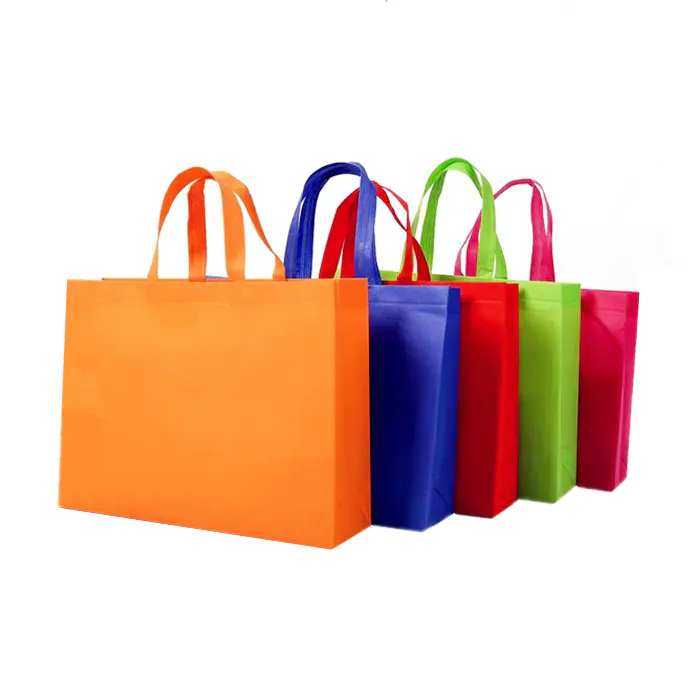 Hot Selling Colorful Shopping Bag 70 Gsm Non woven Tote Handled Bag
