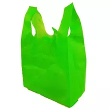 Eco-friendly Supermarket reusable PP Non woven fabric T-shirt Bag