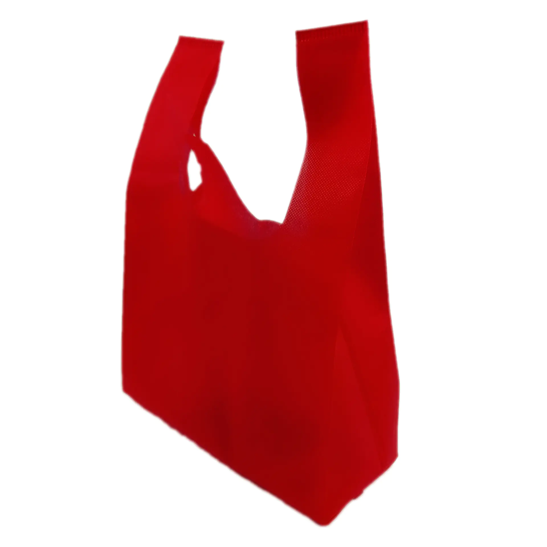 Colorful T Shirt Nonwoven Bag For Food Take Out Carry Away with Handle