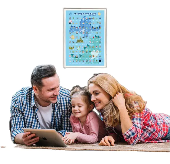 Custom 2021 Kids Scratch Off Poster Bucket List Family Scratch Off Poster With Scratching Kit