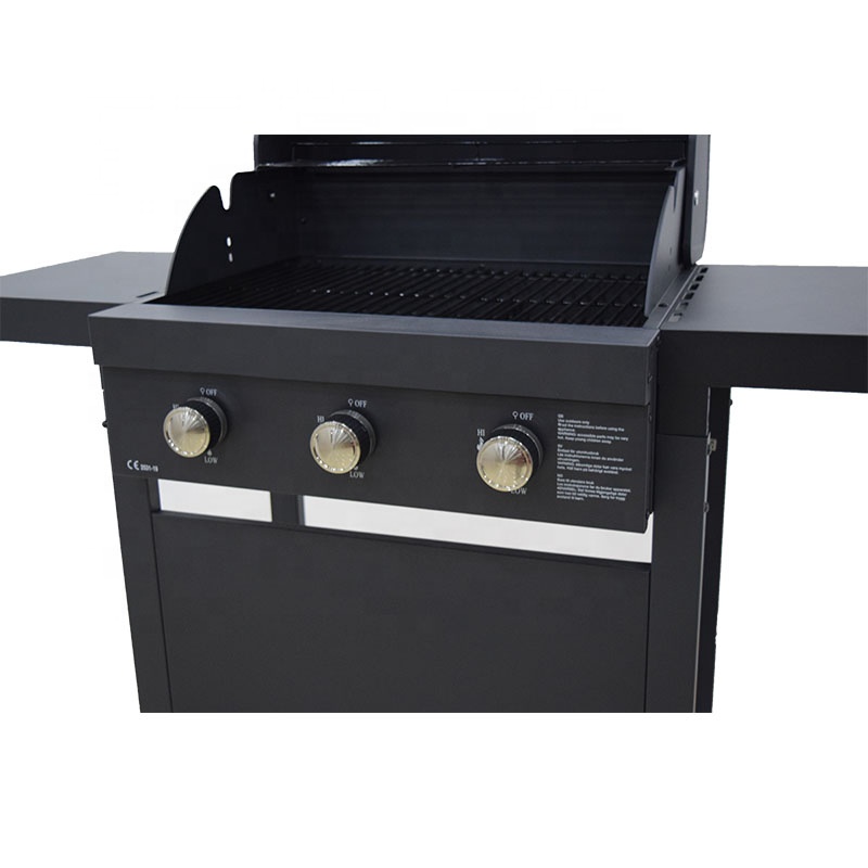 2021 Barbecue Grill Gas 3 Burners Villa BBQ Grills Smokeless BBQ Machine CE Approved