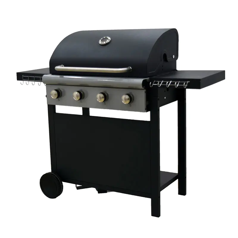 CE Approval BBQ Grills 4 Burner Gas Grilling Machine with Hooks6602-4020A1