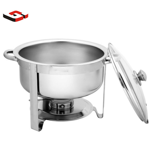 round stainless steel tray buffet catering Dinner Serving Buffer Warmer Set