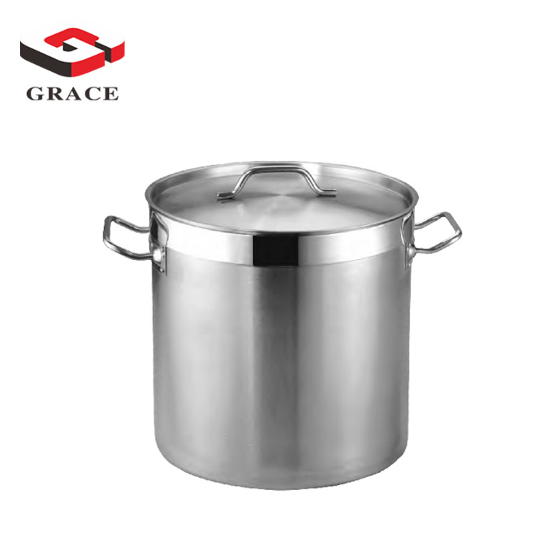 Tall Straight-shaped Non-magnetic stainless steel stockpot commercial stock pot soup bucket