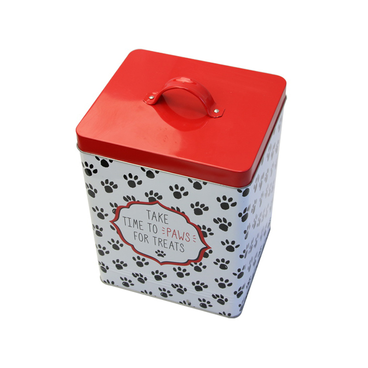 Wholesale food jar pet cat food container dog biscuit tin