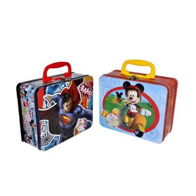 Custom Colorful Decorative Kids Metal Lunch Tin Box For Sale Snacks And Toy Packaging Boxes