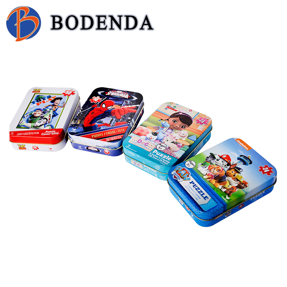Custom rectangular candy tin box for sales