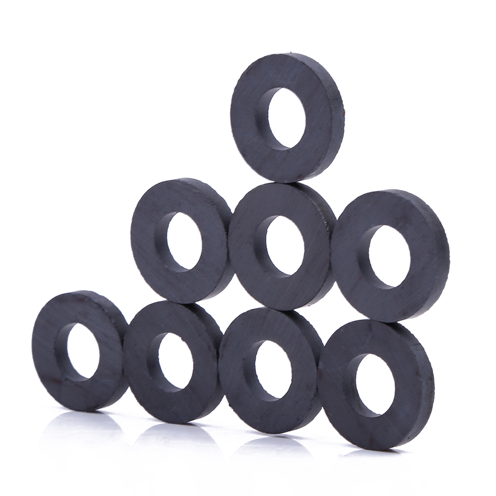 Customized strong ferrite magnetic round ring ceramic ferrite magnets