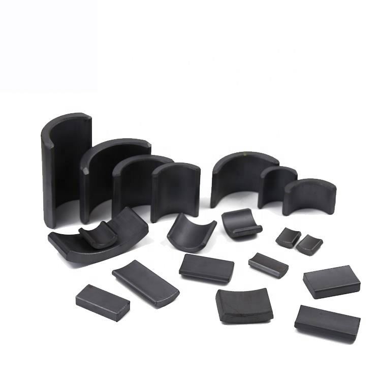 High quality high performancearc shape permanent hard ferrite for MicroMotor