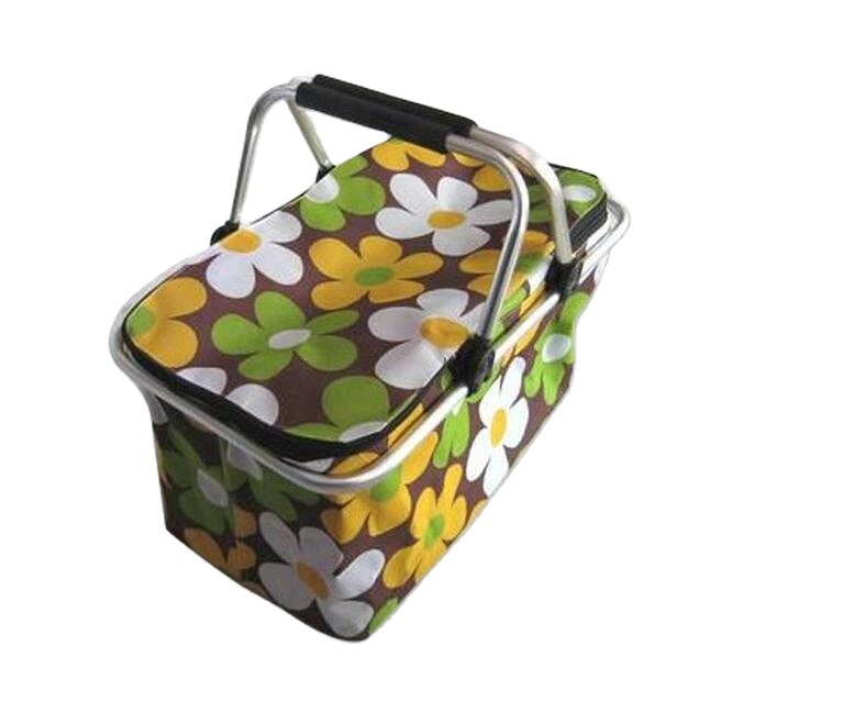 wholesale shopping basket, aluminium foil cooler basket, collapsible picnic basket
