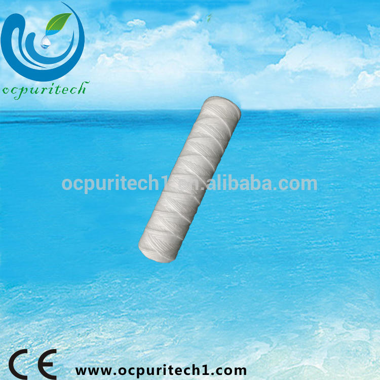 10 inch and 25 micron string wound water filter cartridge for sale