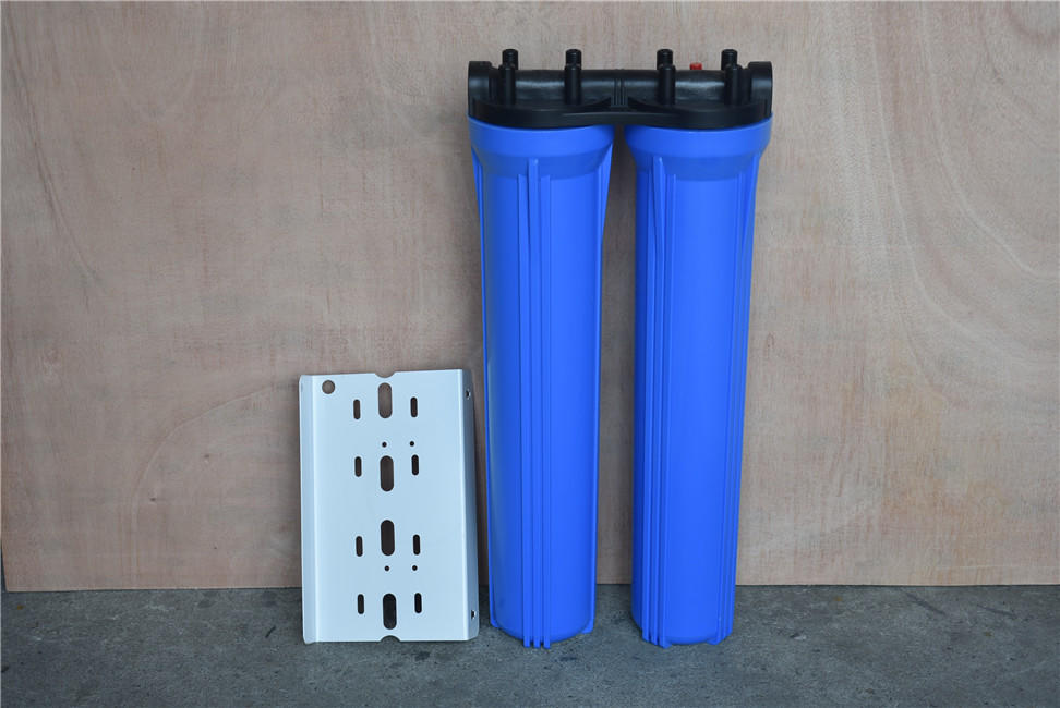 20 inch two stage blue water filter cartridge housing