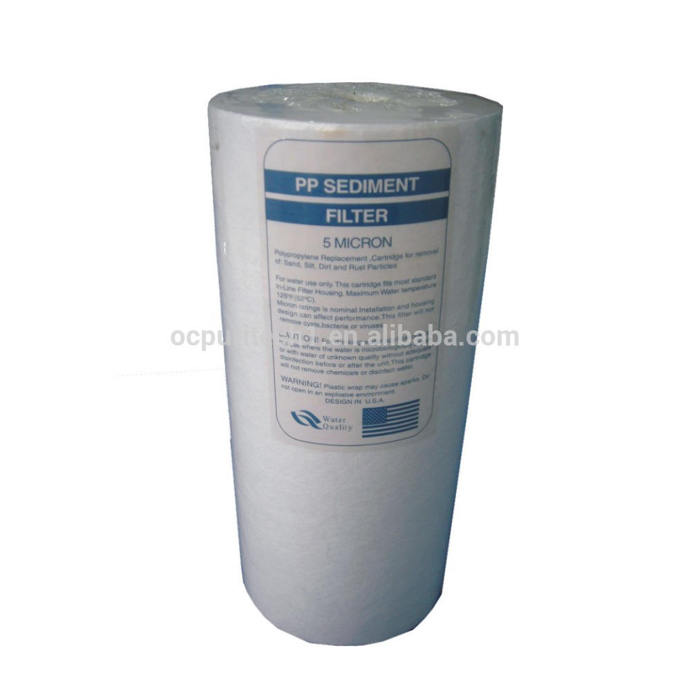 product-Ocpuritech-10 inches 5 micron Fat pp spun filter cartridge-img