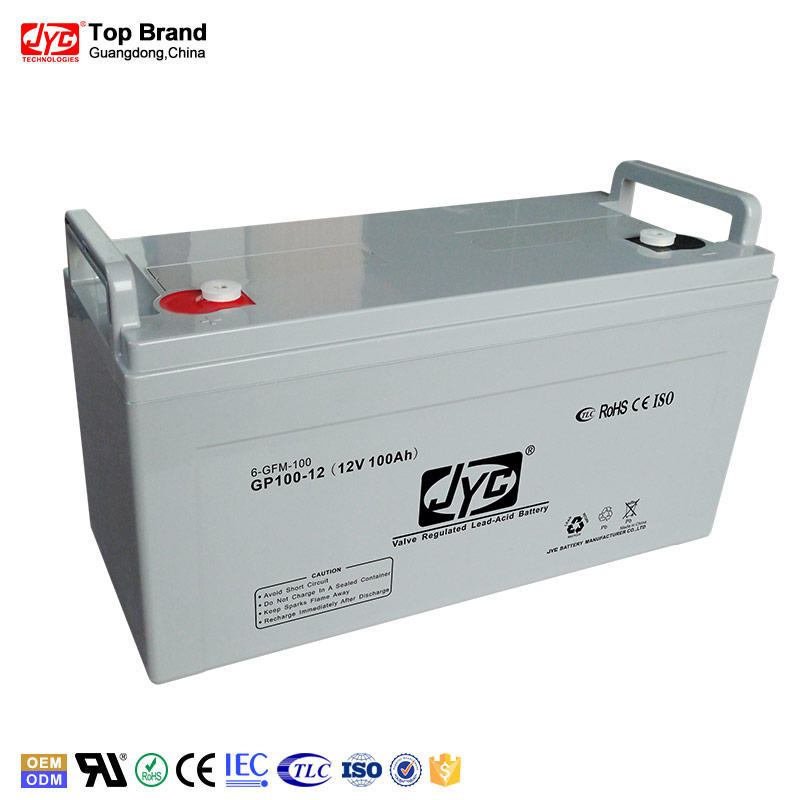 Maintenance Free Sealed Deep Cycle Battery 12v 100ah 2P1S Form 24v 100ah Solar Gel Battery