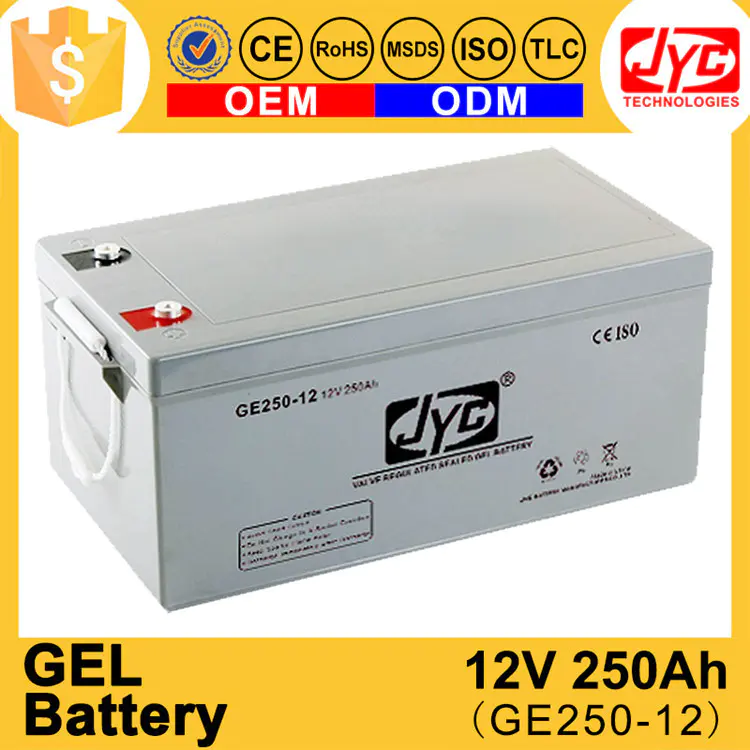Maintenance Free Sealed Solar Battery 12v 250ah Agm Battery for Solar System