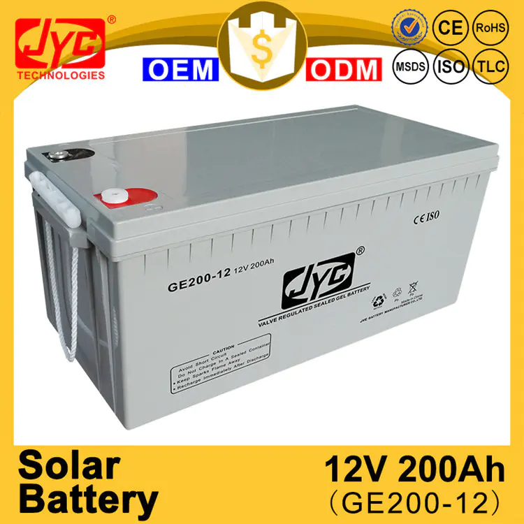 Gold supplier solar gel 12v 200ah great power battery for solar panels