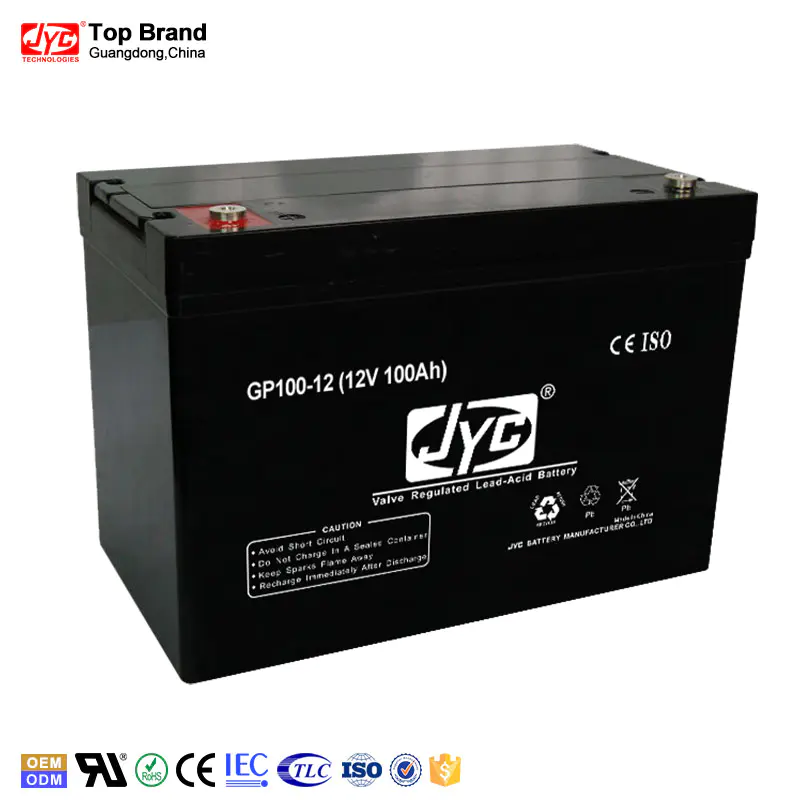 Maintenance Free Sealed Deep Cycle Battery 12v 100ah 2P1S Form 24v 100ah Solar Gel Battery
