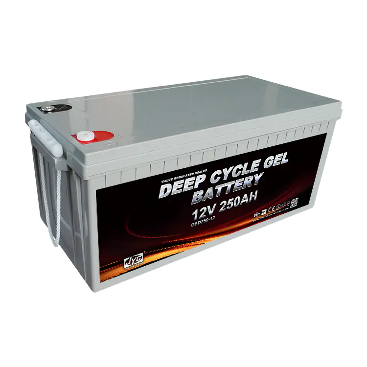 High standard 12v deep cycle gel solar batteries 250ah