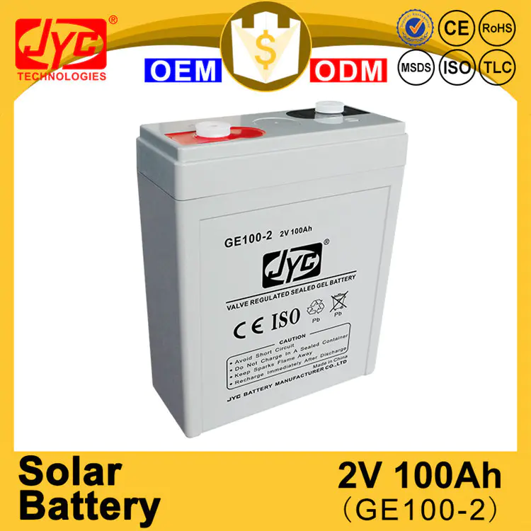 Top Quality max power 2 volta solar battery 100ah