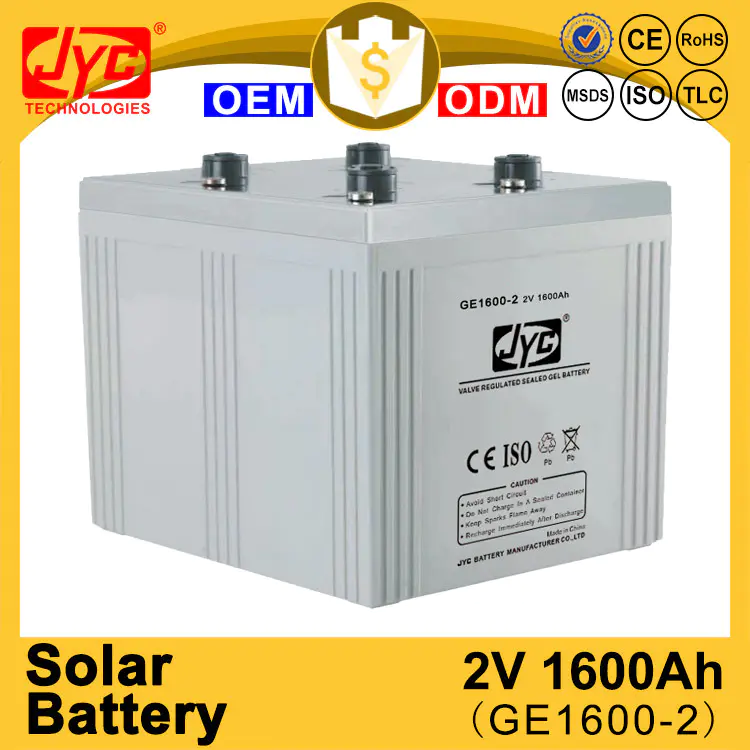 Best design excellent sealed solar battery 12v 1600ah