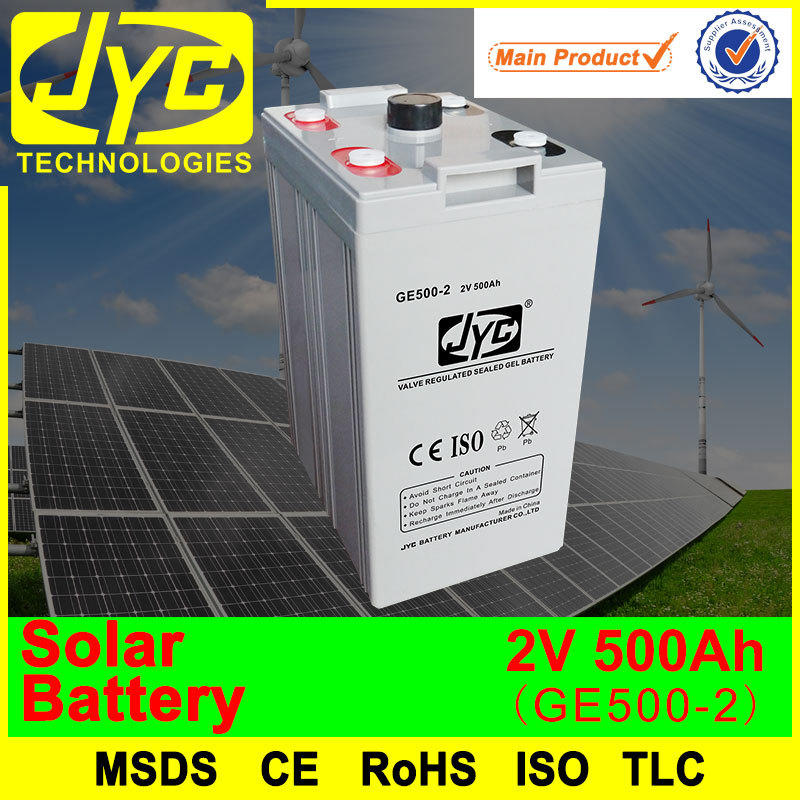 Excellent Safety Performance 2v 500ah solar battery