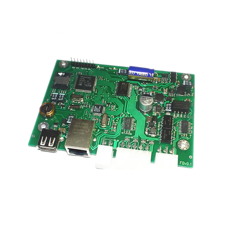 Custom made multilayer PCBA assembly for telecom with electronic parts
