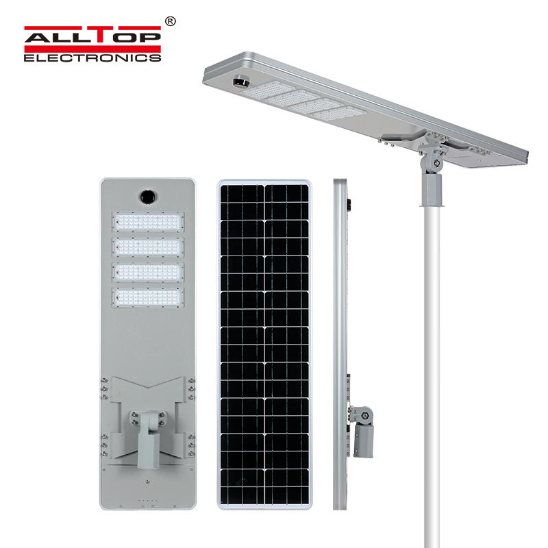 ALLTOP High quality outdoor lighting solar charging ip65 smd 50w 100w 150w 200w integrated all in one led solar street light