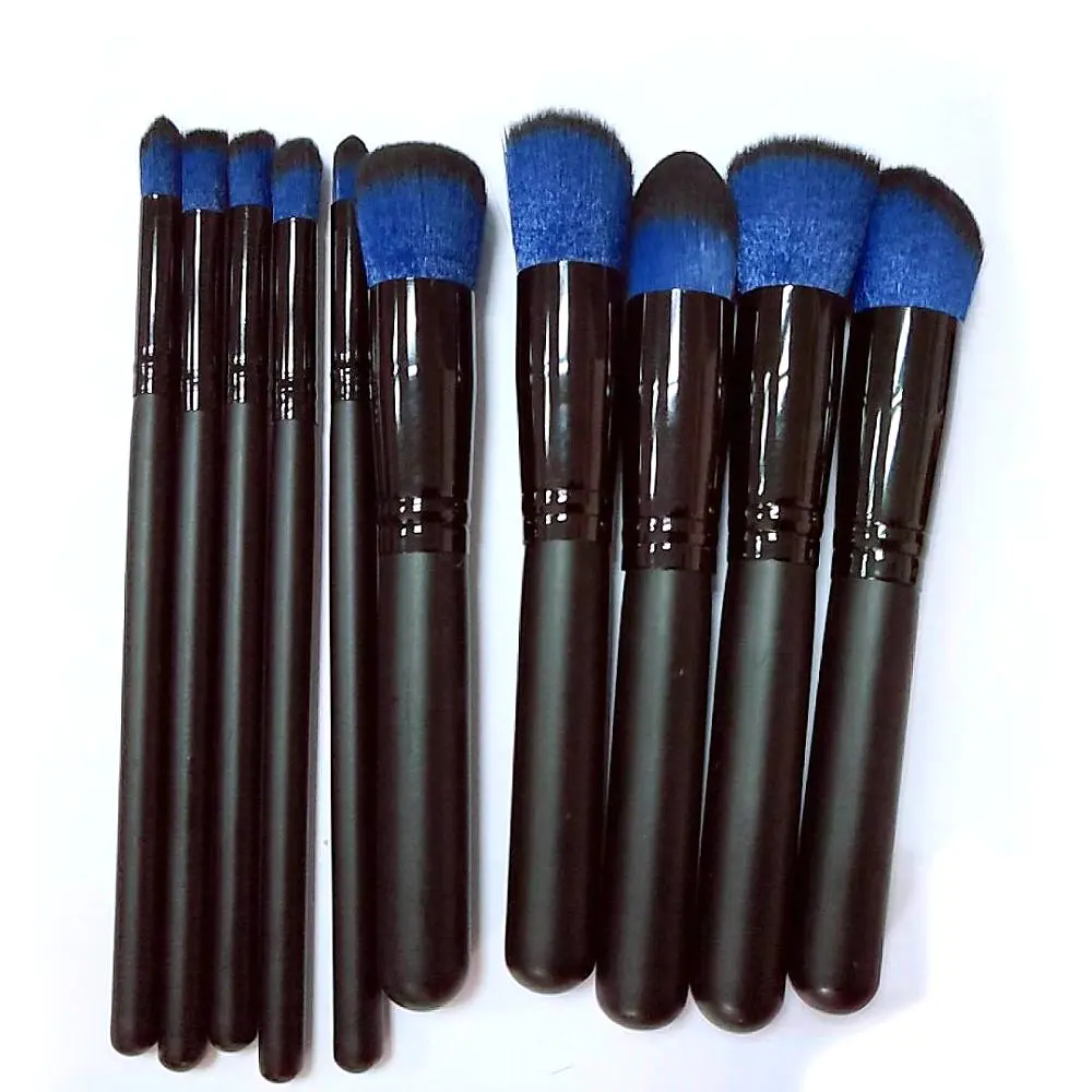 Set di pennelli cosmetici professionali da 10 pezzi in vendita in fabbrica di fondotinta per trucco vegano