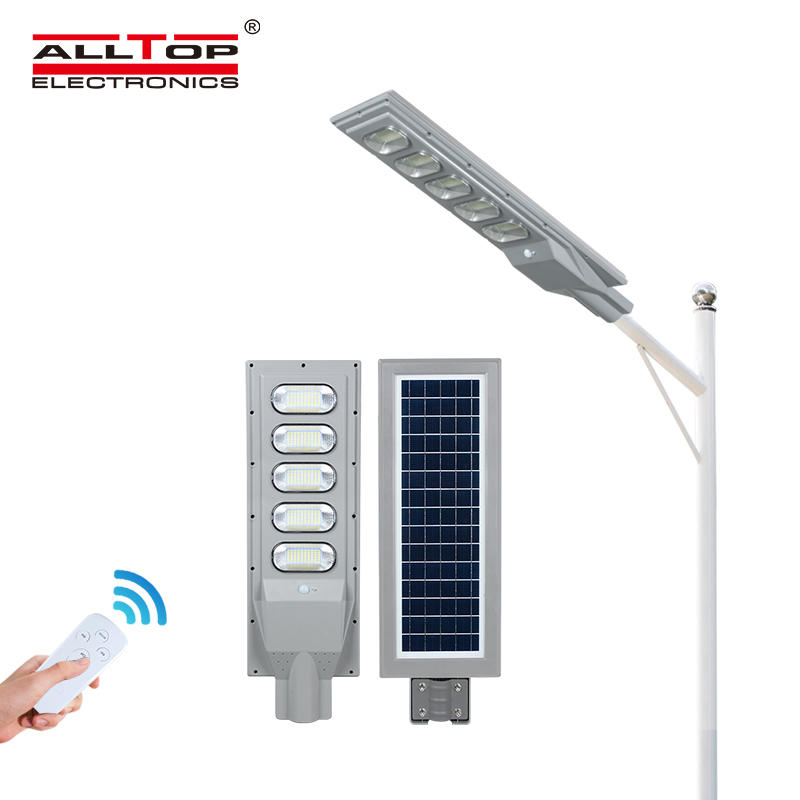 ALLTOP 30w 60w 90w 120w 150w waterproof IP65 outdoor integrated motion sensor all in one solar led streetlight price
