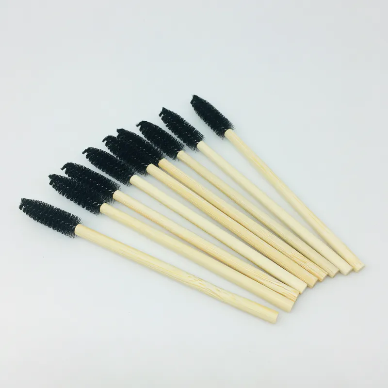 Eco Friendly Private Label Silicone Bamboo Mascara Brush for Eyelash Extensions