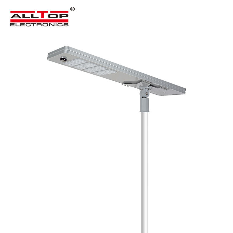 ALLTOP High quality outdoor ip65 waterproof road lighting smd 50w 100w 150w 200w integrated all in one led solar street light