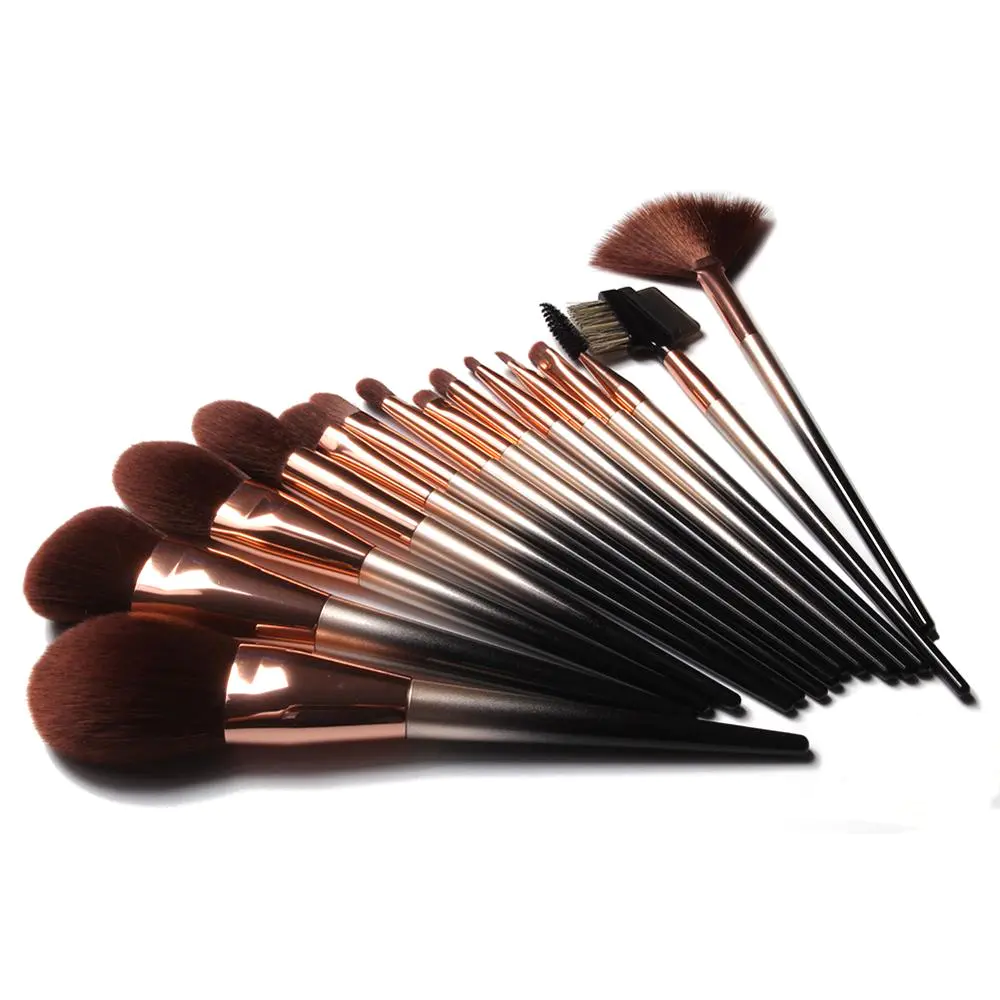 Packaging Synthetic Sable Applicator Make Up Set 16 pcs Handmade Makeup Brush