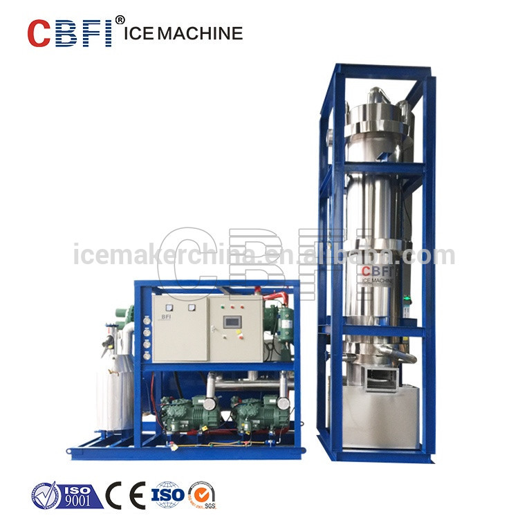 Machine de fabrication de glace en tube de 20 tonnes avec une conception à  économie d'énergie pour réduire les coûts-CBFI