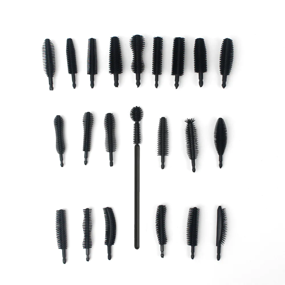 Hot sale Silicone Makeup Tools Mascara wands Head Disposable Eyelash Brush