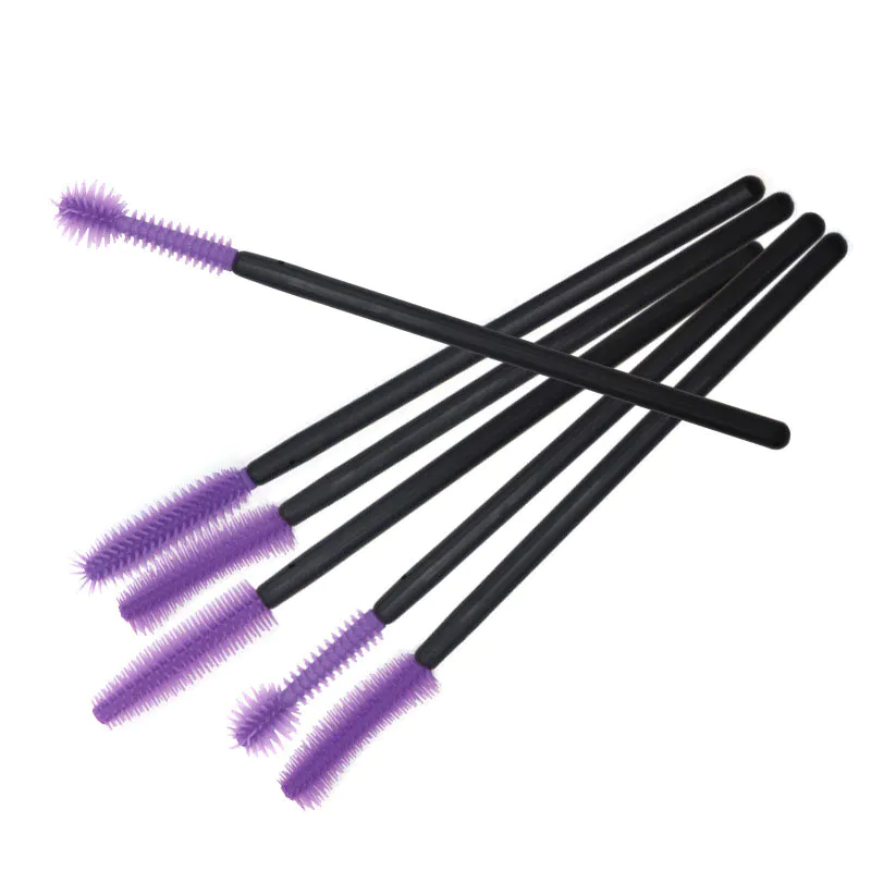 Hot sale Silicone Makeup Tools Mascara wands Head Disposable Eyelash Brush
