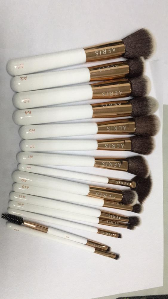 15pcs synthetic hair vegan makeup brush set free sample