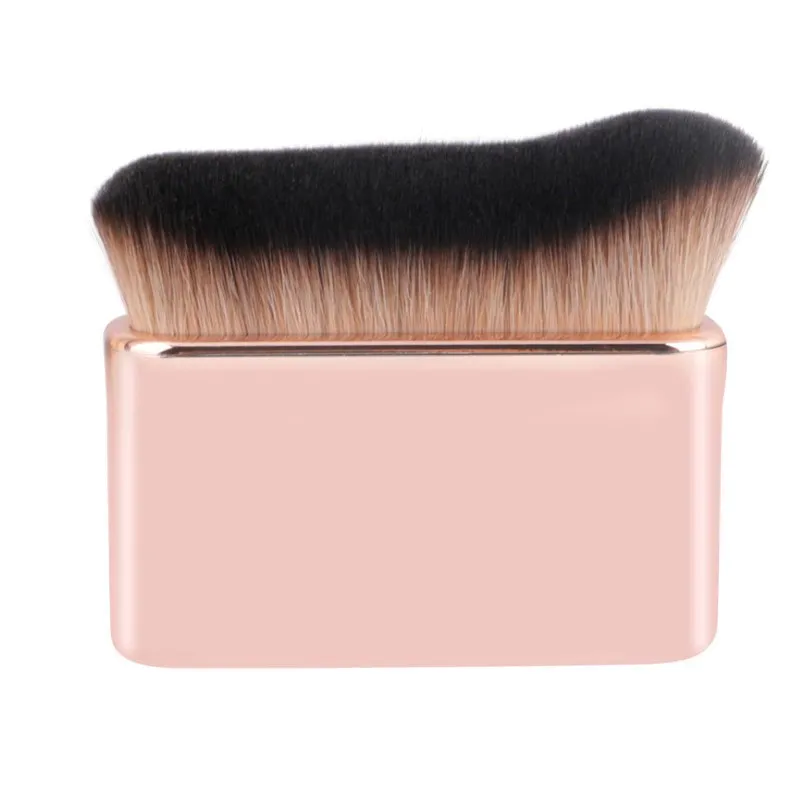 Liquid powder oval makeup brush flat private label kabuki foundation brush