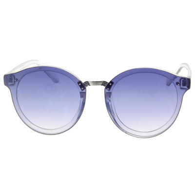 EUGENIA Sky Colour Plastic Frame Gradient WIth UV400 Round Sunglasses